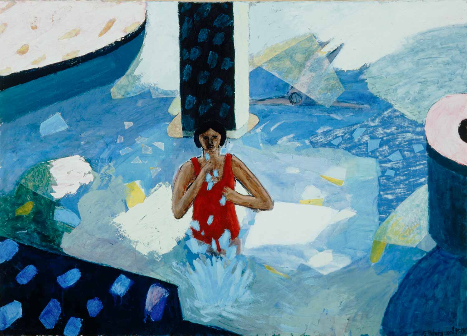 Malerei von Gudrun Petersdorff zum Thema Wasser